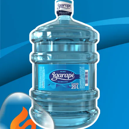 Galão de água mineral 20 litros
